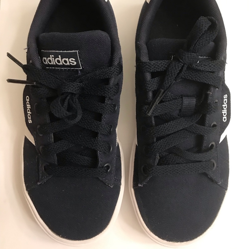 Navy adidas sneakers